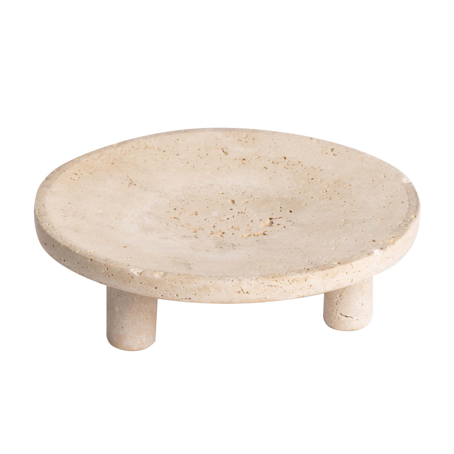 NED Collections Nome Stand - Light Travertine